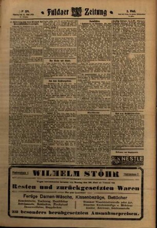 Zweite Ausgabe vom Dienstag, den 21. Juni 1910.