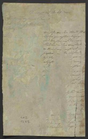 Schreiben an die Amtskellerei Bensheim wegen des Berichts der Vogtei Bensheim über die Schatzungsrückstände vom 2. April 1800