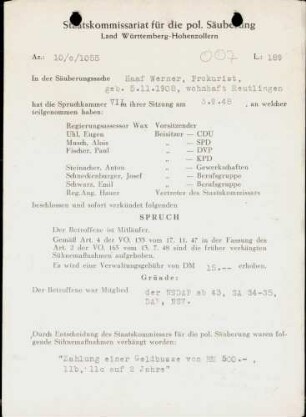 Haaf, Werner
