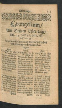 Evangelium/ Am dritten Oster-tage