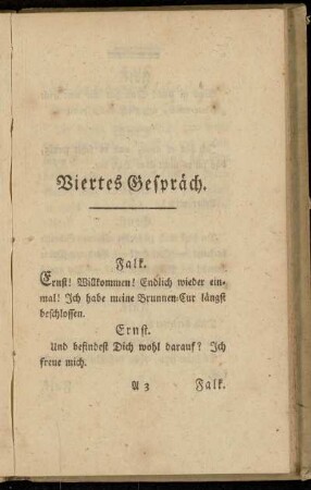 Viertes Gespräch