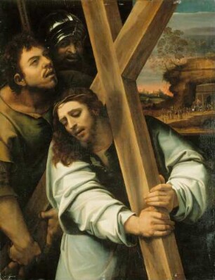 Christus, das Kreuz tragend