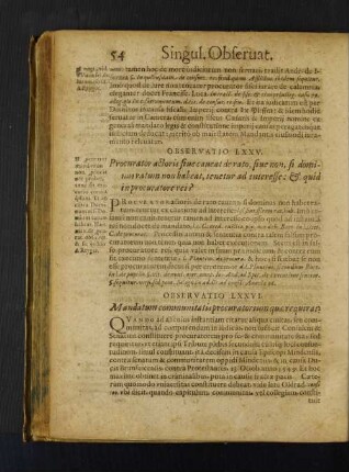 Observatio LXXVI. Mandatum communitatis procuratorium quae requirat?