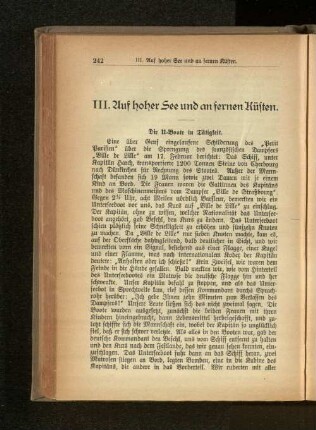 III. Auf hoher See und an fernen Küsten.