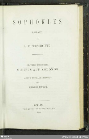 3: Oedipus auf Kolonos
