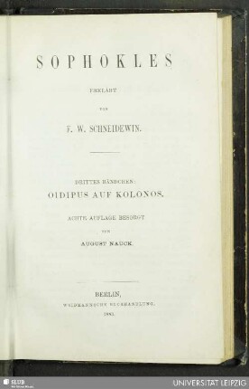 3: Oedipus auf Kolonos