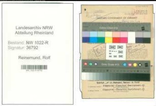 Entnazifizierung Rolf Reinemund , geb. 24.09.1920 (Polizeibeamter)
