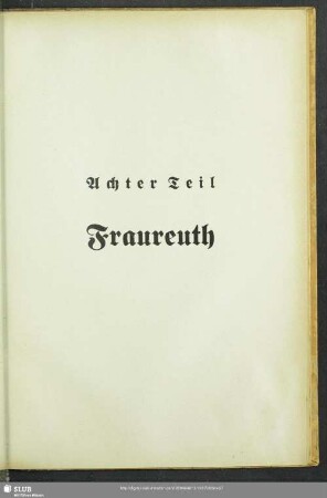 Achter Teil. Fraureuth