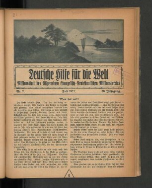Nr. 7. Juli 1917.