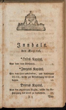 Innhalt der Kapitel