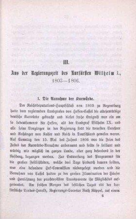 1. Die Annahme der Kurwürde