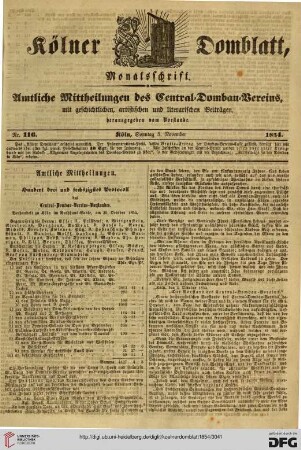 Nr. 116 (05.11.1854)
