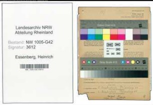 Entnazifizierung Heinrich Essenberg , geb. 01.09.1905 (Heizer)