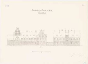 Kinderklinik der Charité, Berlin: O-Ansicht 1:100