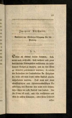 27-76, Zweyter Abschnitt. Nachtheil der Guetherzerschlagung fuer die Provinz.