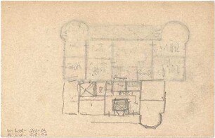 Hildebrand, Adolf von; Garmisch-Partenkirchen; Wohnhaus Riedberg für Hermann Levi - Grundriss