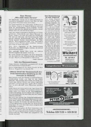 Zum Thema "Wie sieht denn das aus"