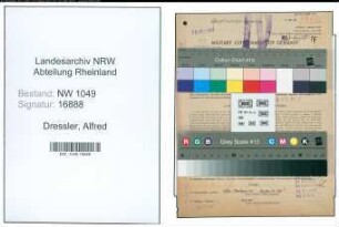 Entnazifizierung Alfred Dressler , geb. 12.02.1891 (Zollbeamter)