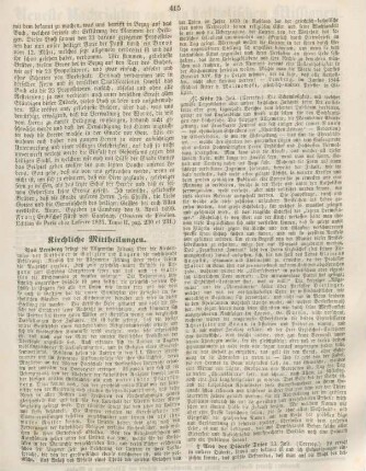 415-416 Kirchliche Mittheilungen