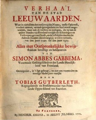 Verhaal van de Stad Leeuwaarden