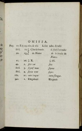 Omissa.