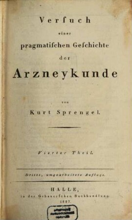 Versuch einer pragmatischen Geschichte der Arzneykunde, 4