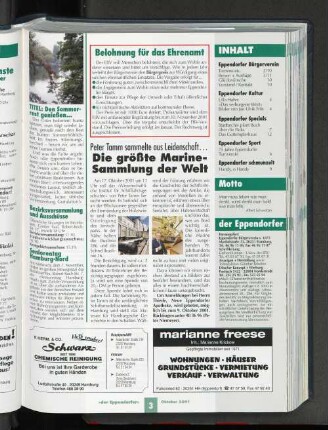 Belohnung für das Ehrenamt