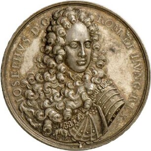 Medaille von Philipp Heinrich Müller auf die zweite Einnahme der Festung Landau durch die kaiserlichen Truppen, 1704