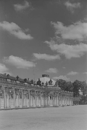 Potsdam. Schloss Sanssouci, Gartenseite