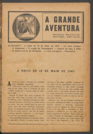 A grande aventura : Romance heróico