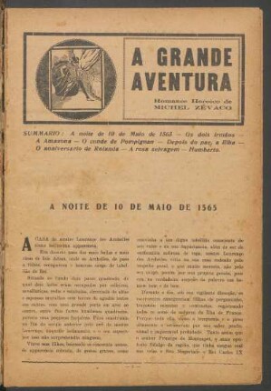 A grande aventura : Romance heróico