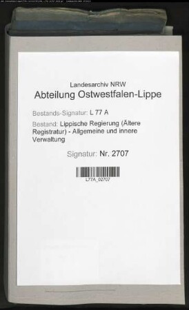 Heberegister der ausgeschriebenen Nachsteuer zur Ausrüstung der Landwehr