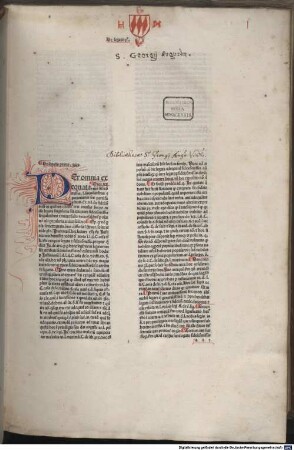 Lectura super prima et secunda parte Infortiati, 2