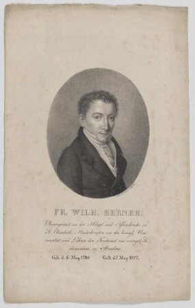Bildnis des Friedrich Wilhelm Berner