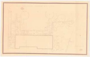 Garten Krüger, Berlin-Dahlem: Terrasse mit Gartenplan 1:100