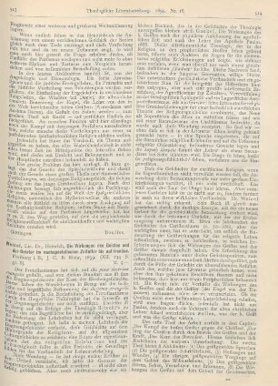 513-515 [Rezension] Weinel, Heinrich, Die Wirkungen des Geistes und der Geister im nachapostolischen Zeitalter bis auf Irenäus