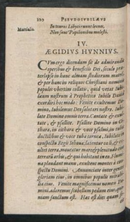 IV. Aegidius Hunnius