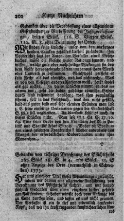 Gedanken über die Verabfassung eines allgemeinen Gesetzbuches zur Verbesserung derer Justizverfassungen. St.3.4.
