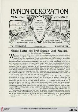 Neuere Bauen von Prof. Emanuel Seidl, München, [2]