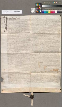 Transsumpt der Bulle von 1447 Dezember 4 durch den Kölner Offizial Jac. Segher de Bunna.