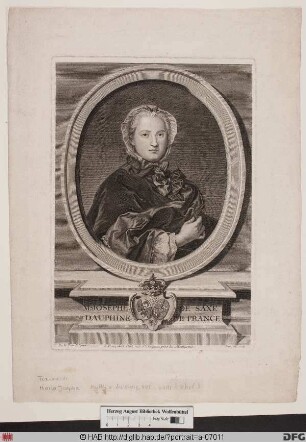 Bildnis Maria Josepha, Dauphine von Frankreich, geb. Prinzessin von Sachsen-Polen