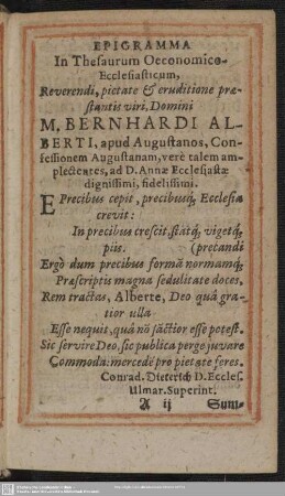 Widmungsgedicht