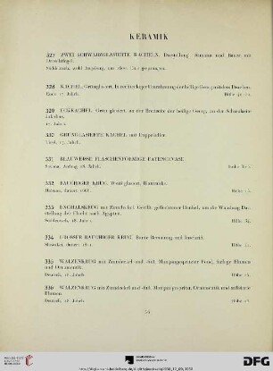 Keramik (Nr. 327-345)
