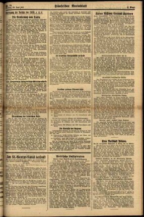 Zweite Ausgabe vom Montag, den 16. Juni 1941.