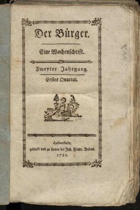 Zweyter Jahrgang. Erstes Quartal.