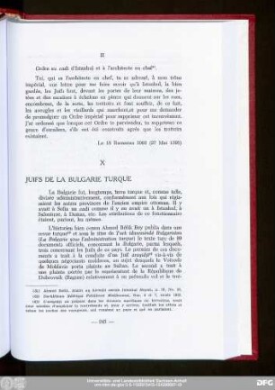 X Juifs De La Bulgarie Turque