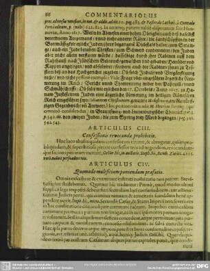 Articulus CIV. Quomodo maleficium puniendum praefatio