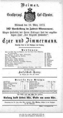 Czar und Zimmermann