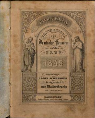 Cornelia : Taschenbuch für deutsche Frauen. 1845 = Jg. 30