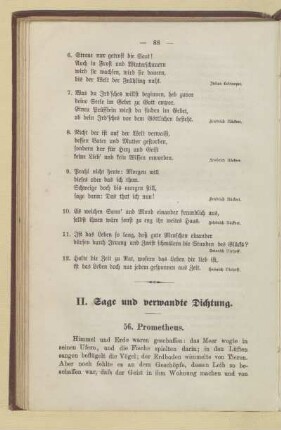 II. Sage und verwandte Dichtung